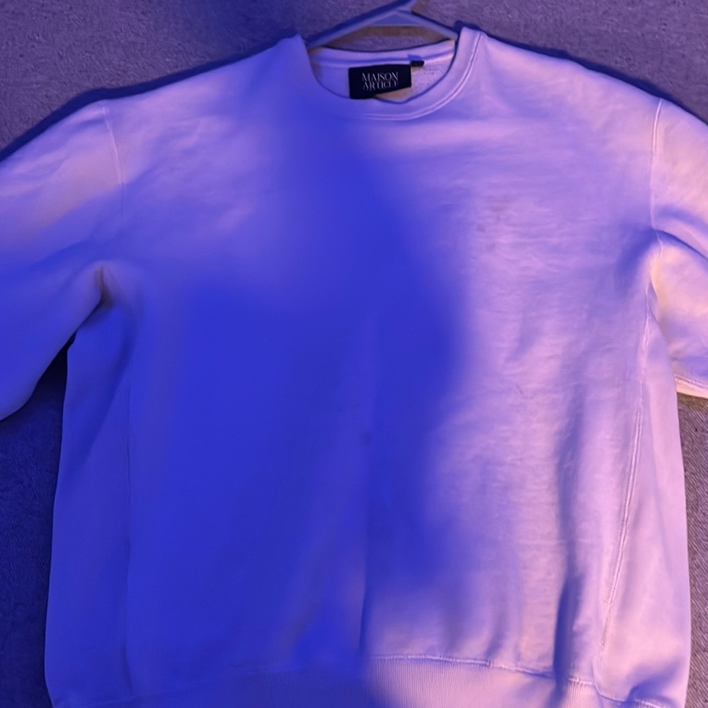 MAISON ARTICLE White sweatshirt L